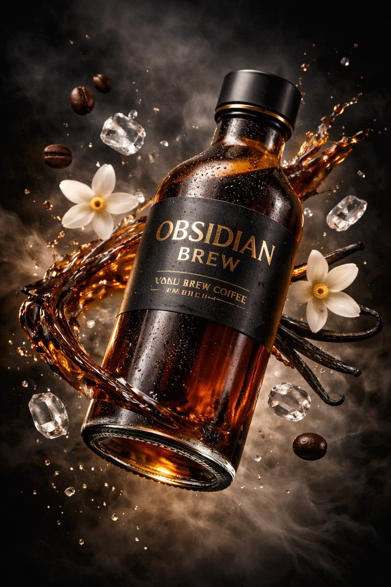 Obsidian Cold Brew Suspended Art