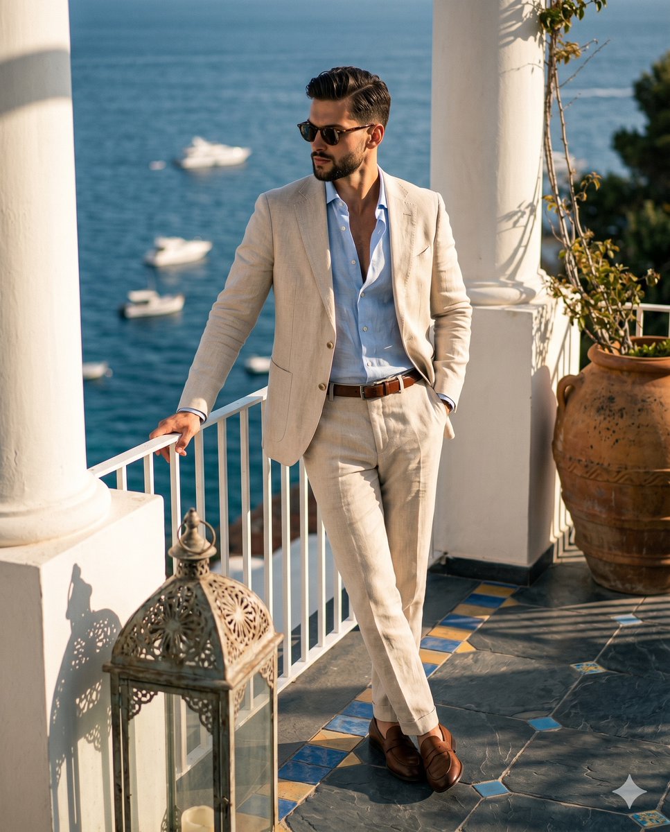 Mediterranean Gentleman Fashion Editorial