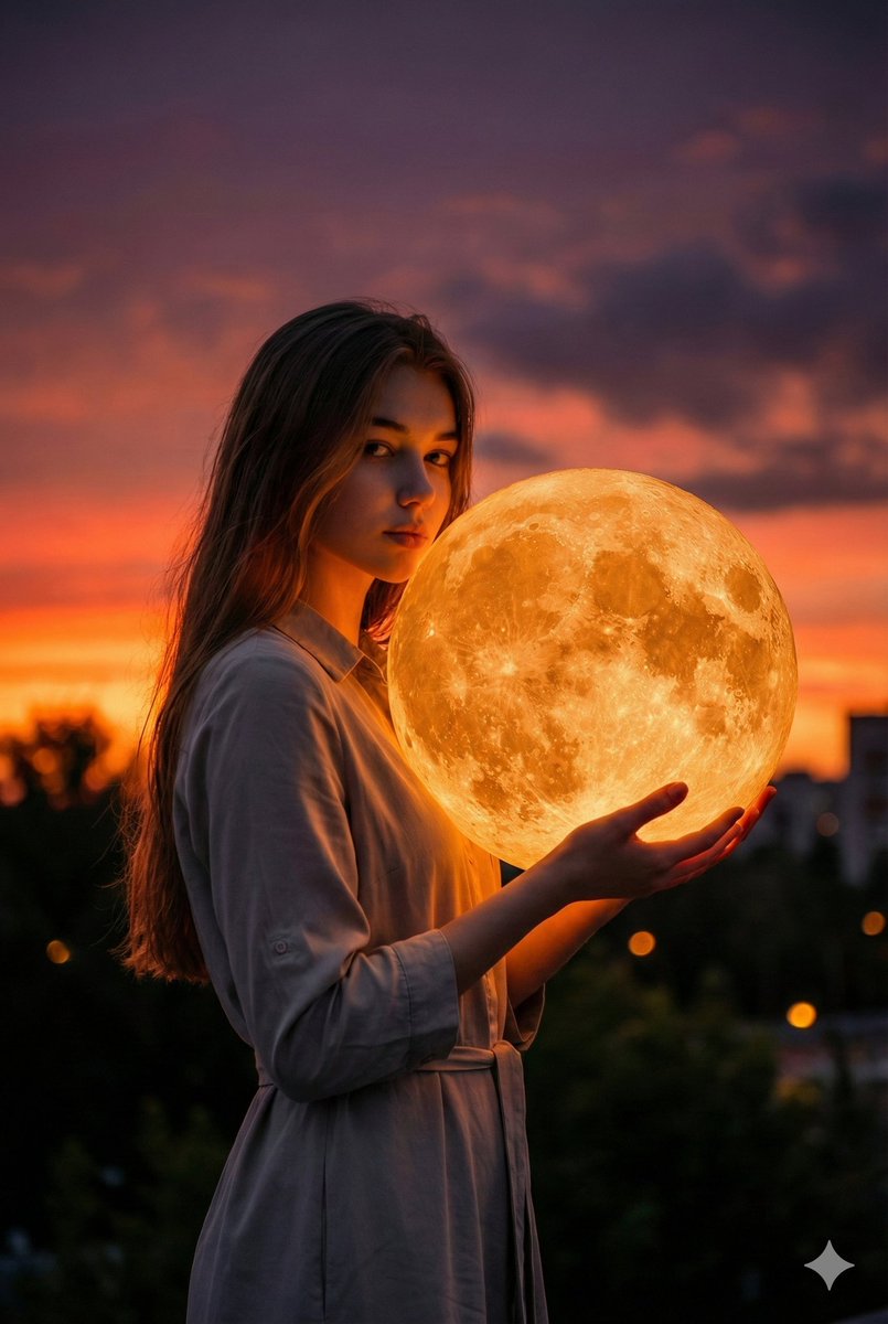 Holding the Glowing Moon