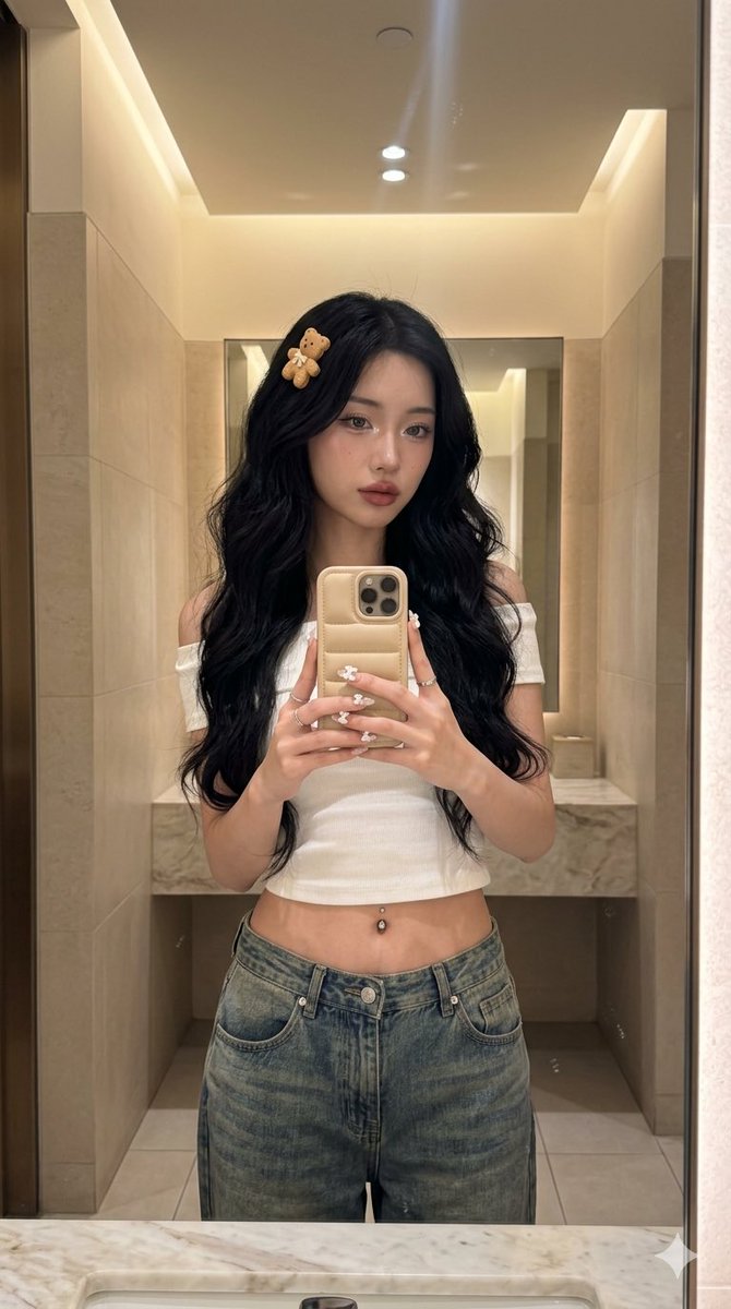 Cafe Mirror Selfie Aesthetic