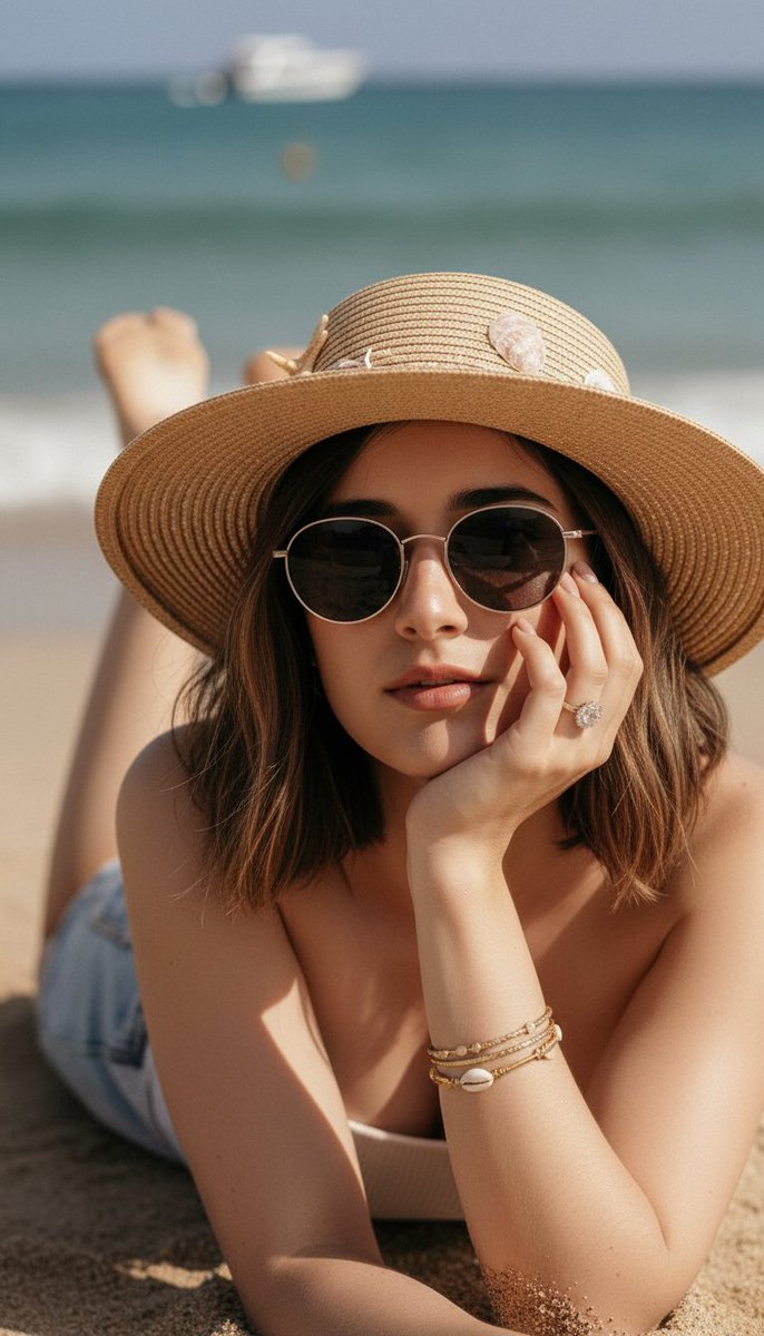 Tropical Beach Vacation Portrait