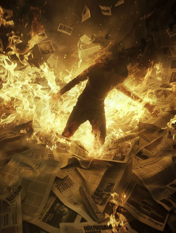 Woman in Black from Burning Paper – Cinematic