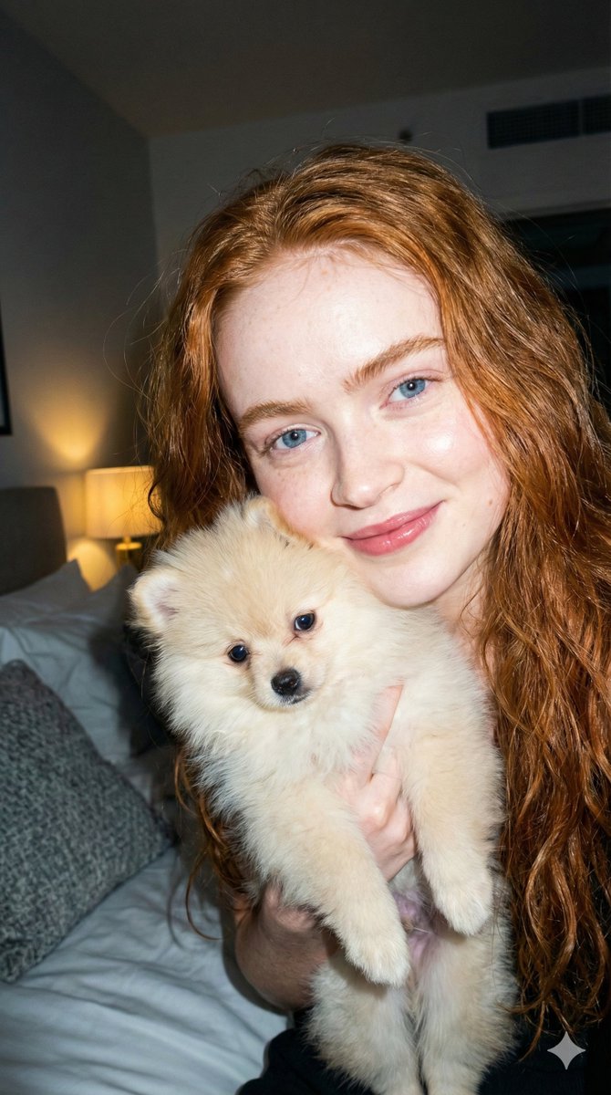 Girl with Puppy