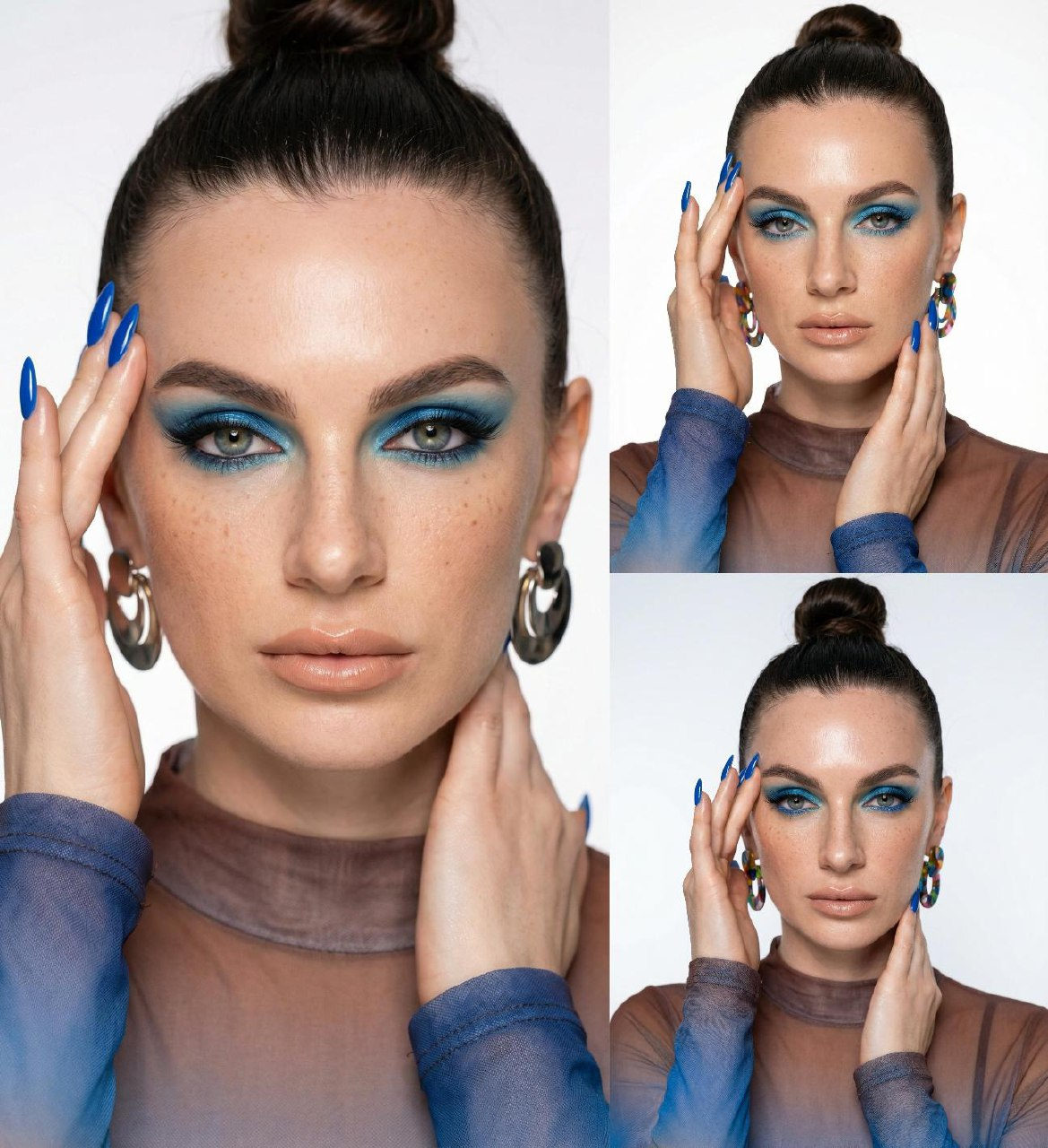 Bold Blue Beauty Portrait