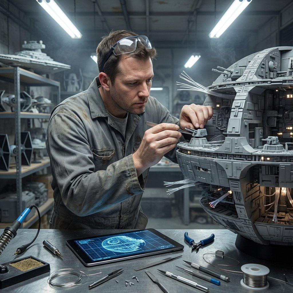 Master Model Maker's Final Touch