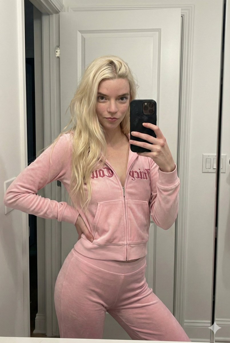 Pink Velvet Mirror Selfie
