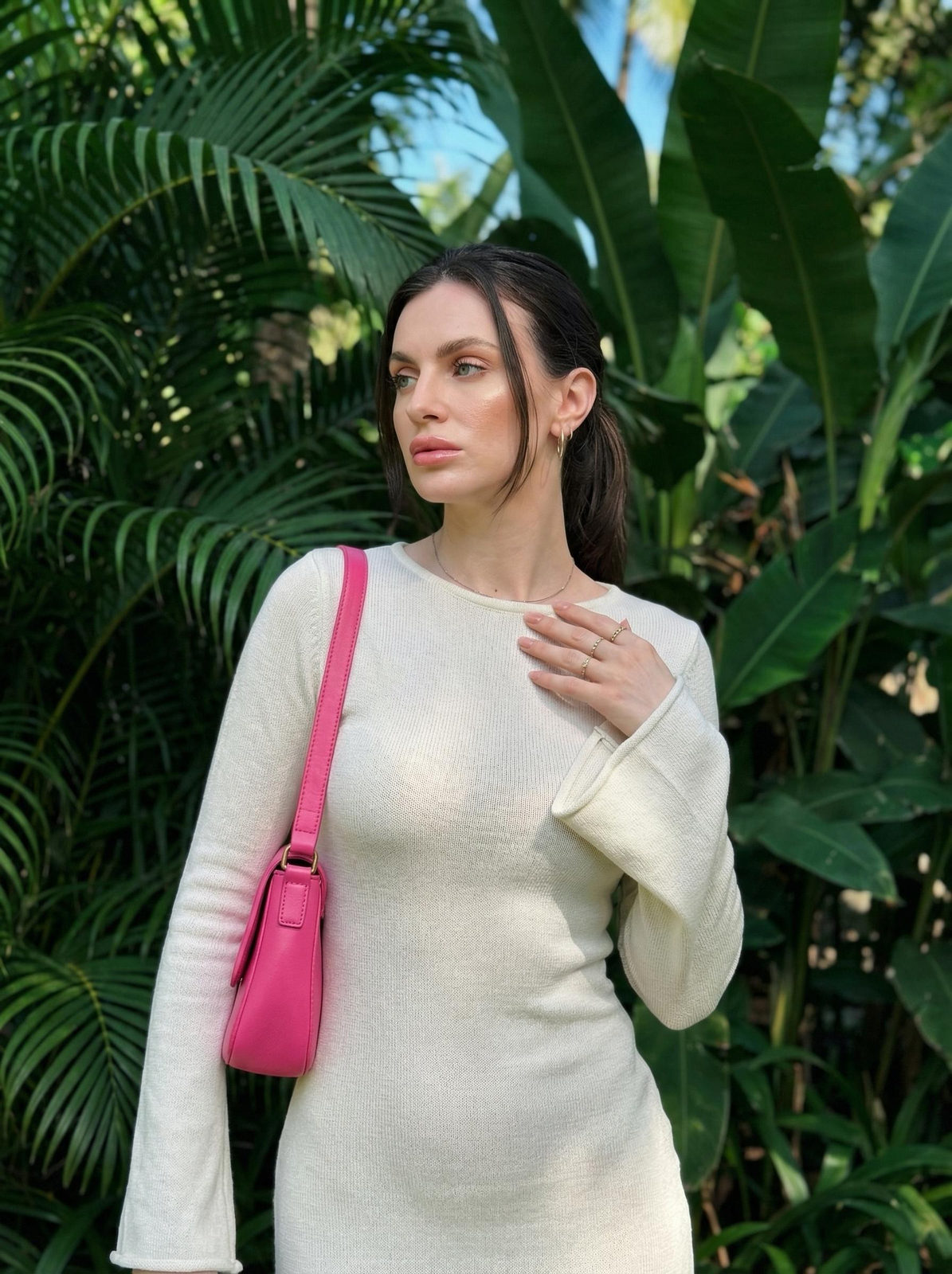 Tropical Glow Fashion Portrait