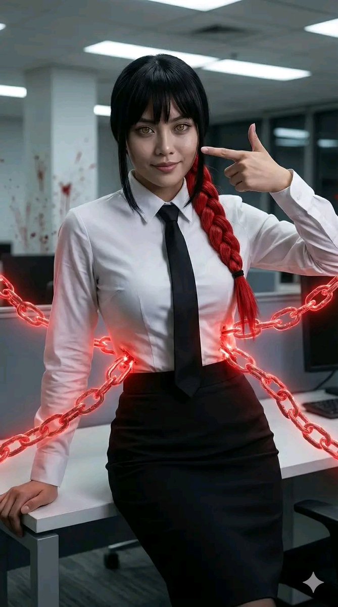 Makima Control Devil Cosplay Psych Horror