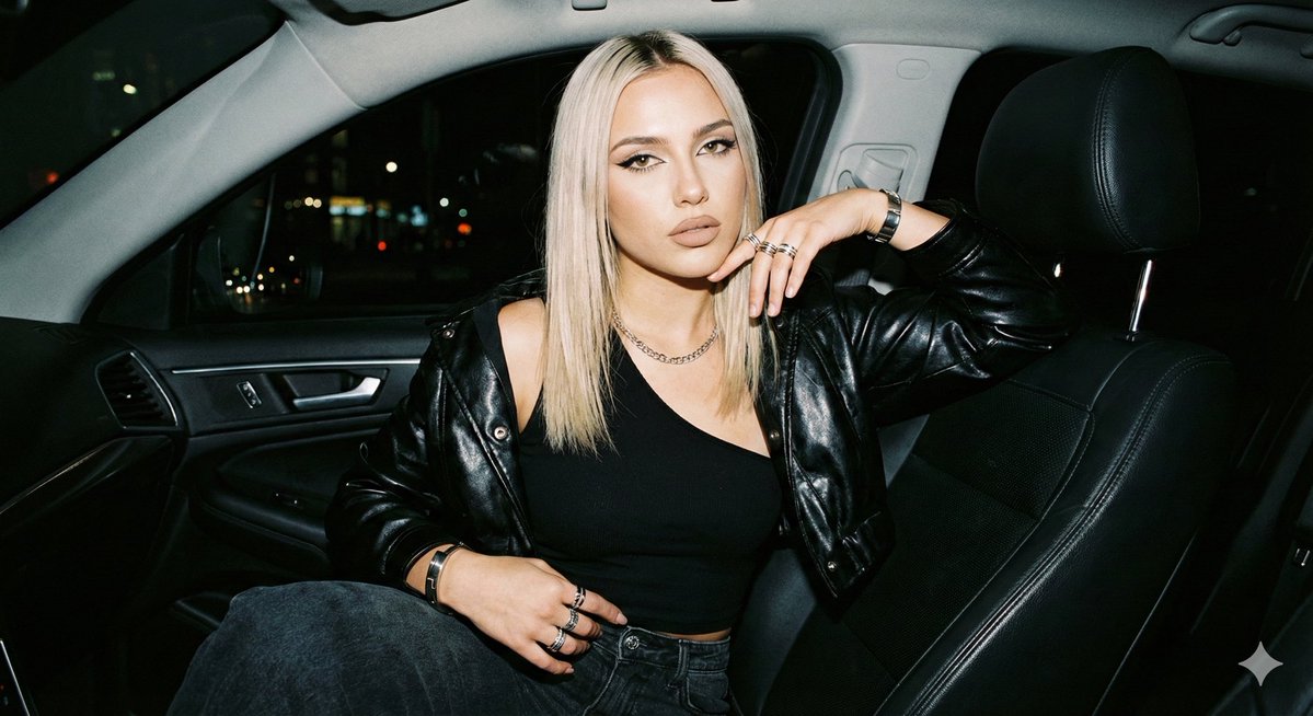 Nightlife Flash Car Portrait