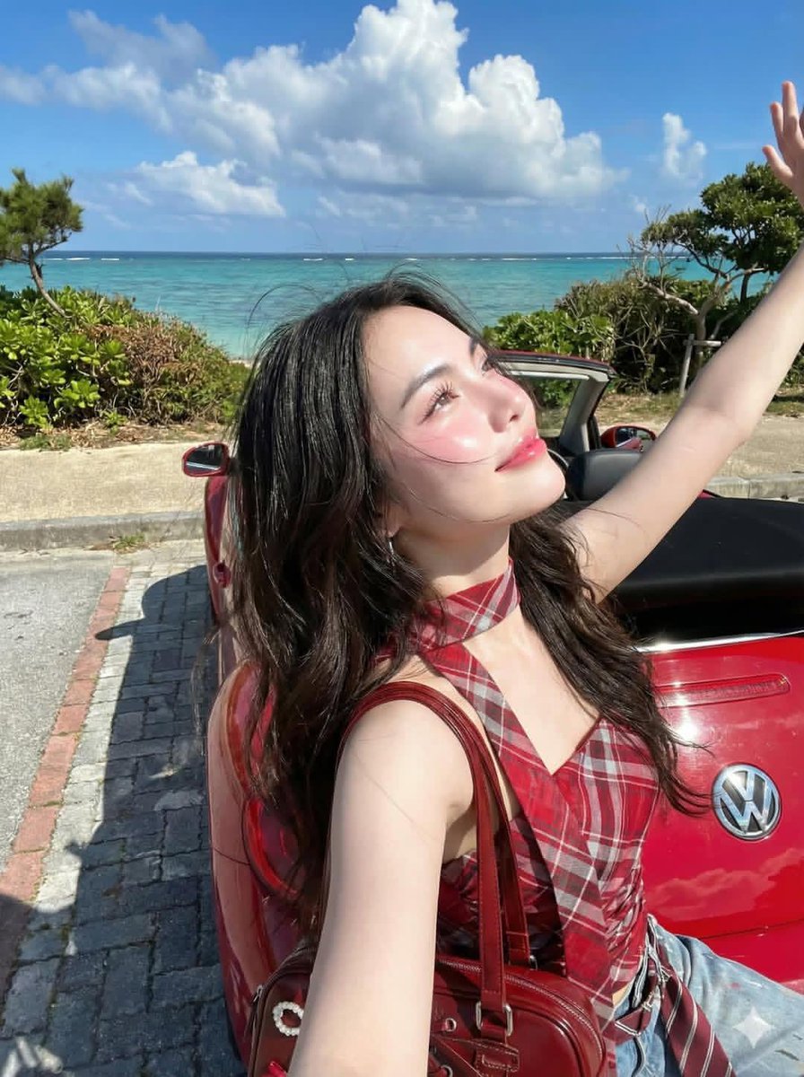 Seaside Convertible Car Portrait Shoot