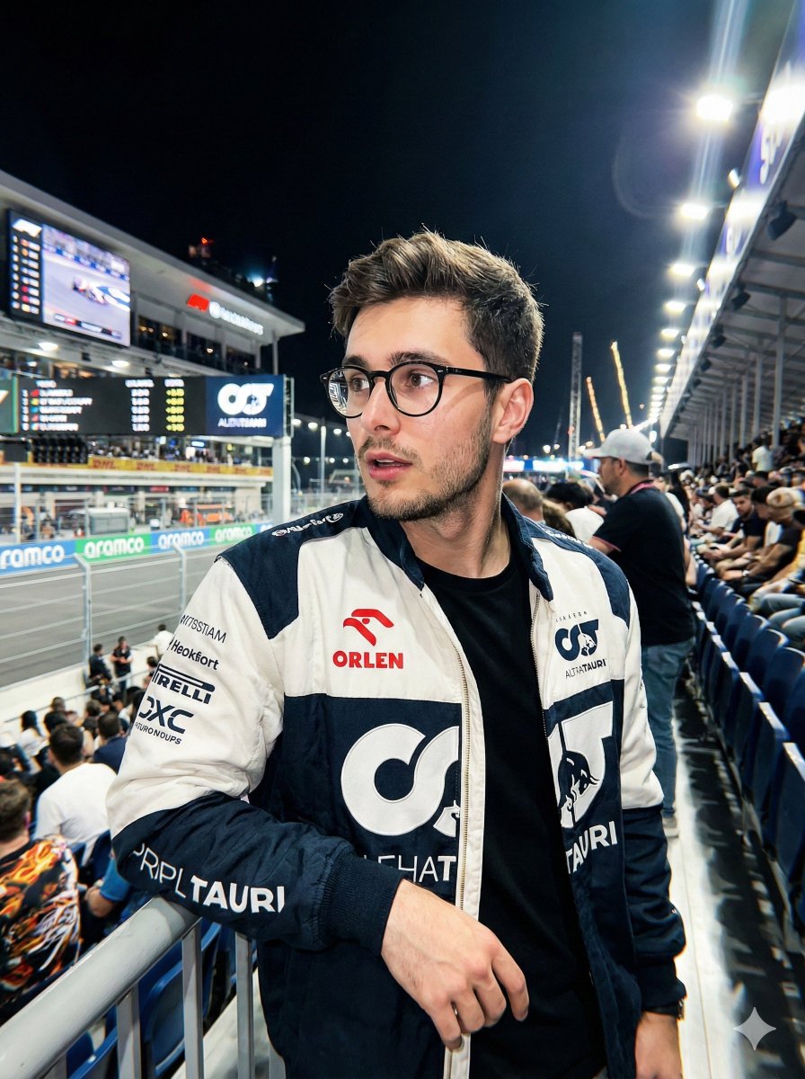 Candid Flash Shot at Night Race