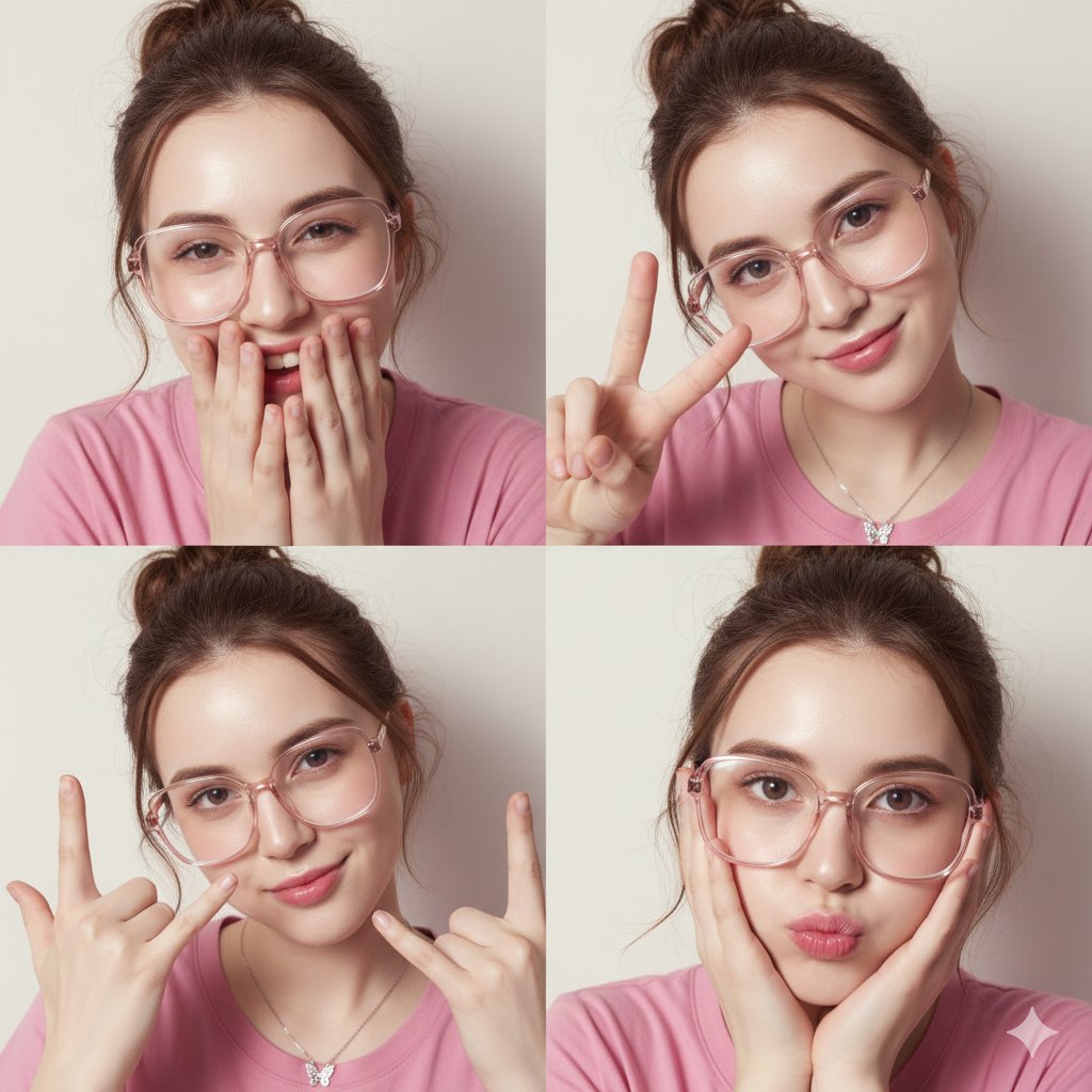 Cute Four-Panel Portrait Guide