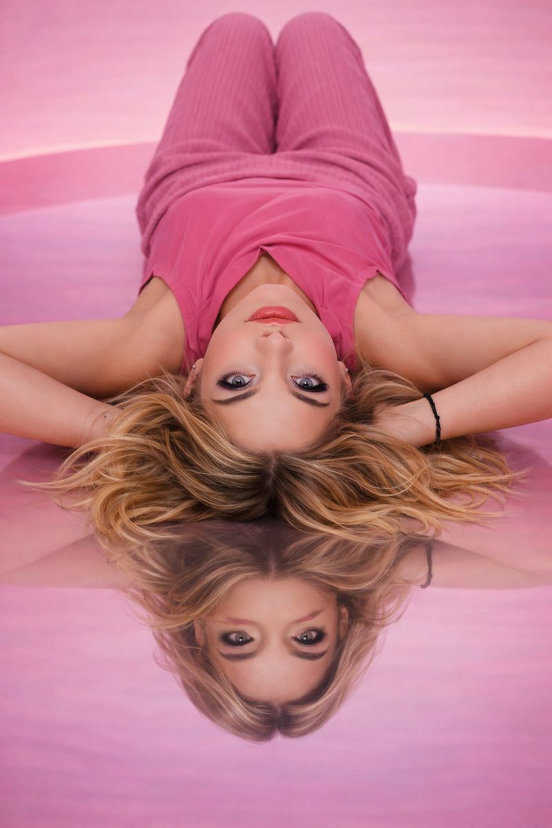 Pink Minimalist Fashion Portrait