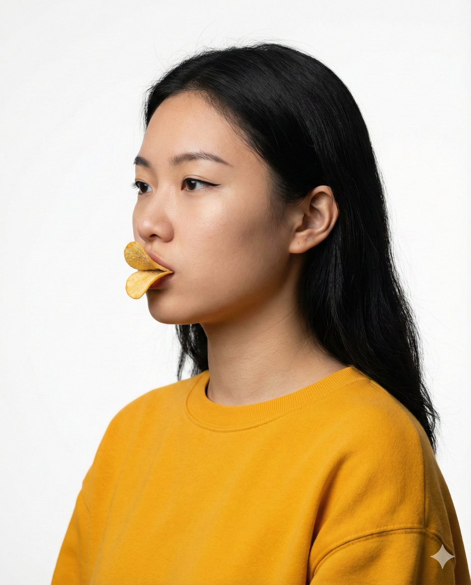 Pringles Duck Lips Portrait