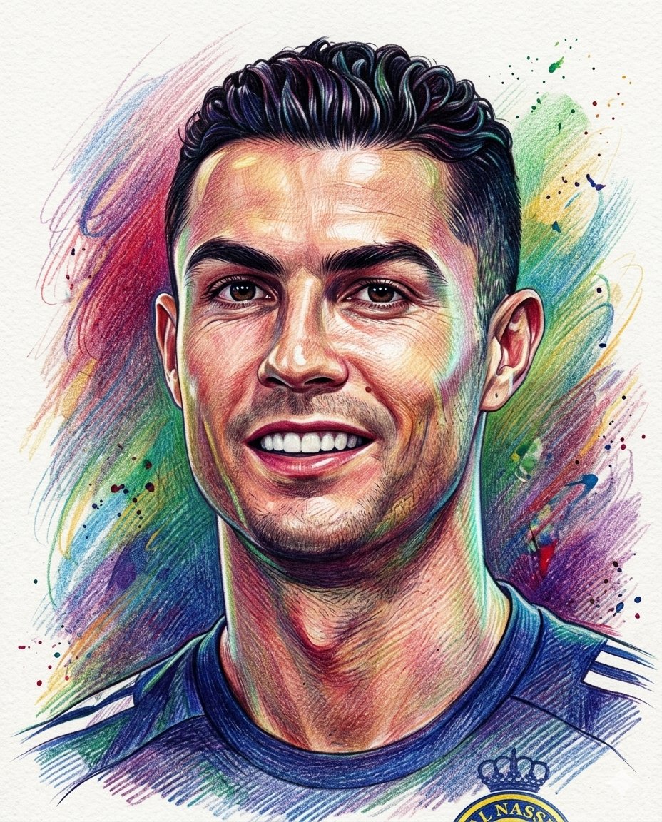 Stunning Vibrant Colored Pencil Portrait Art