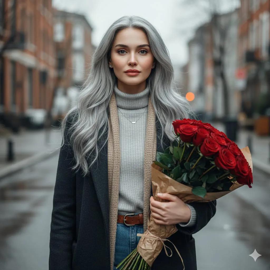 Silver Rose Street Elegance