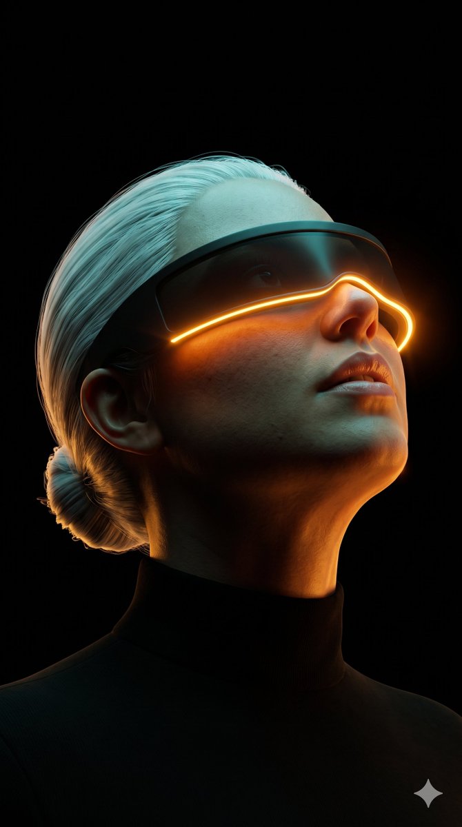 Hyper-Realistic Cyberpunk Futuristic Portrait