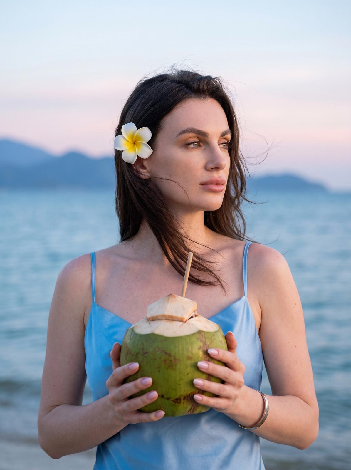 Tropical Coconut Beach Portrait
