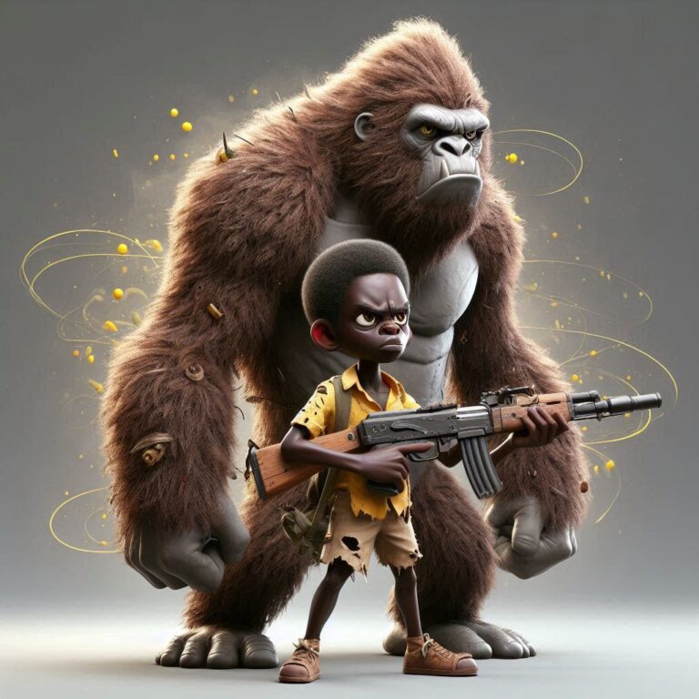 Fighter Kid Animals AI Creation