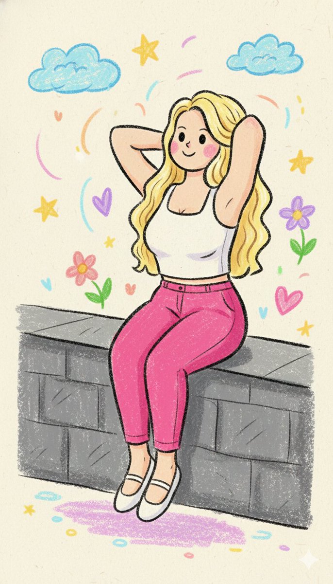 Cute Crayon Doodle Art