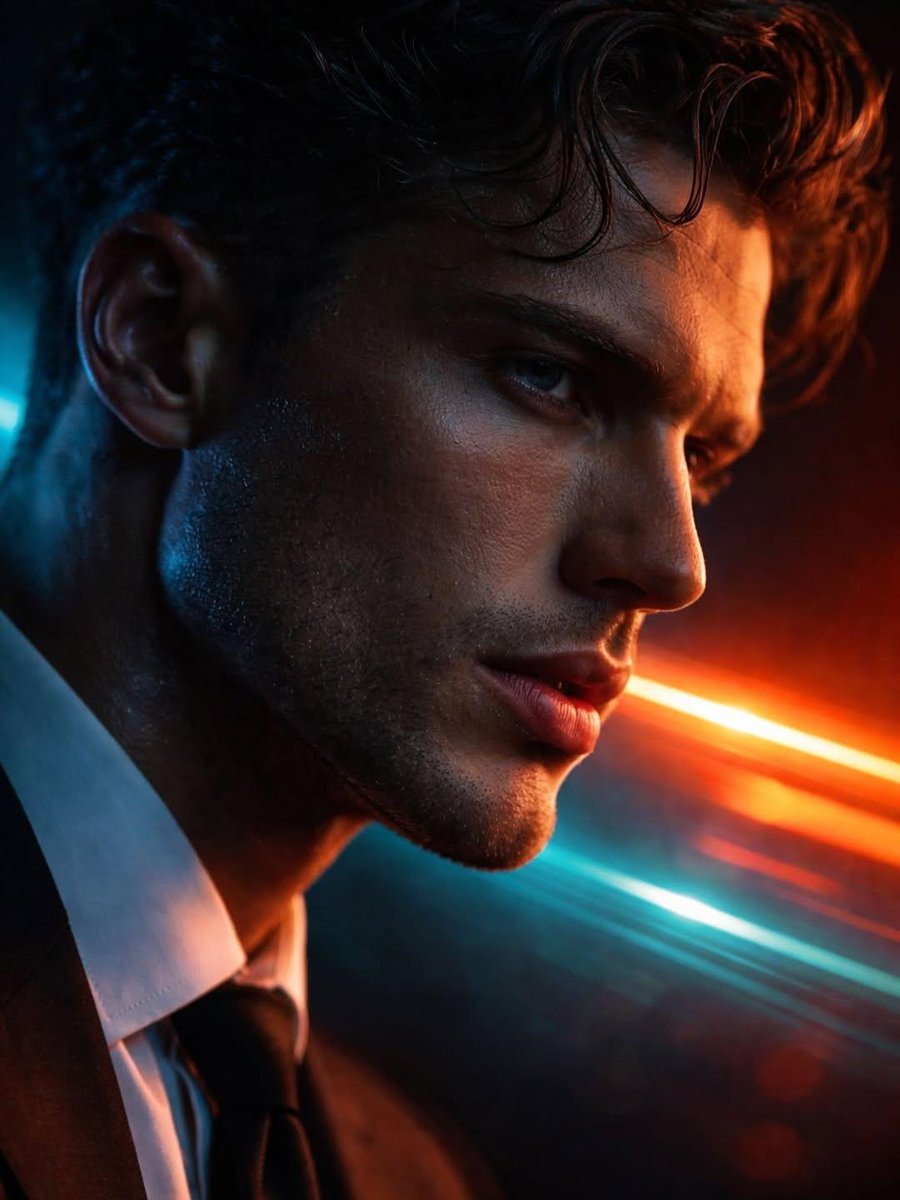 Neon Noir Portrait