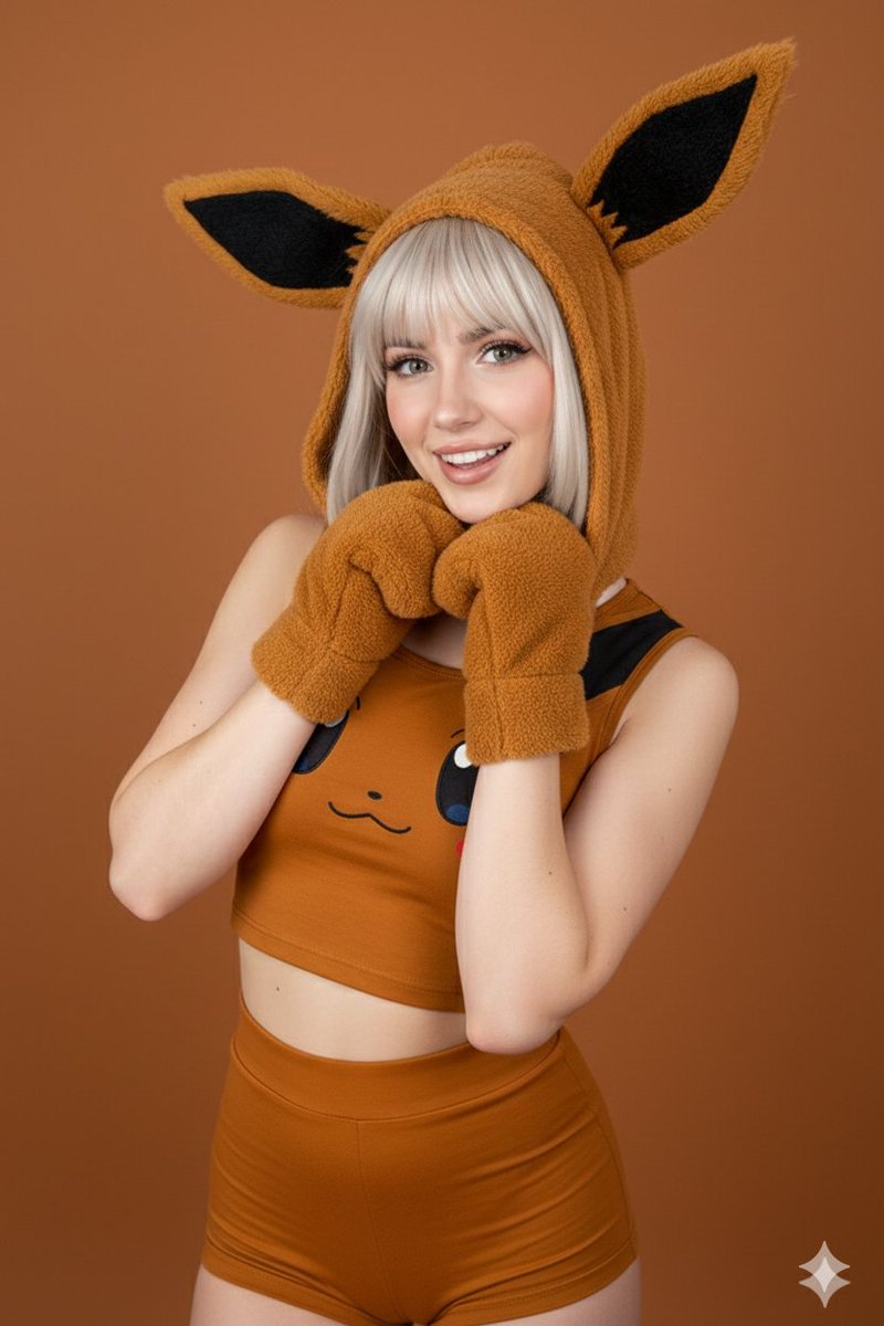 Playful Eevee Cosplay Portrait