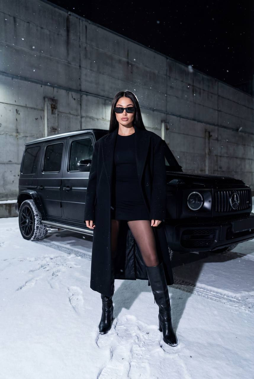 Dark Luxury Winter Night Editorial
