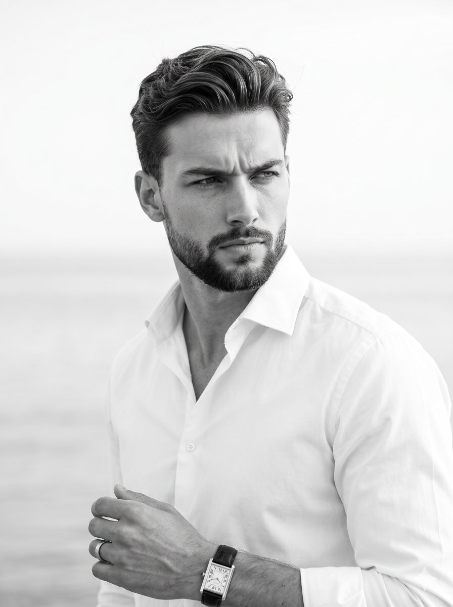 Timeless Monochrome Fashion Portrait