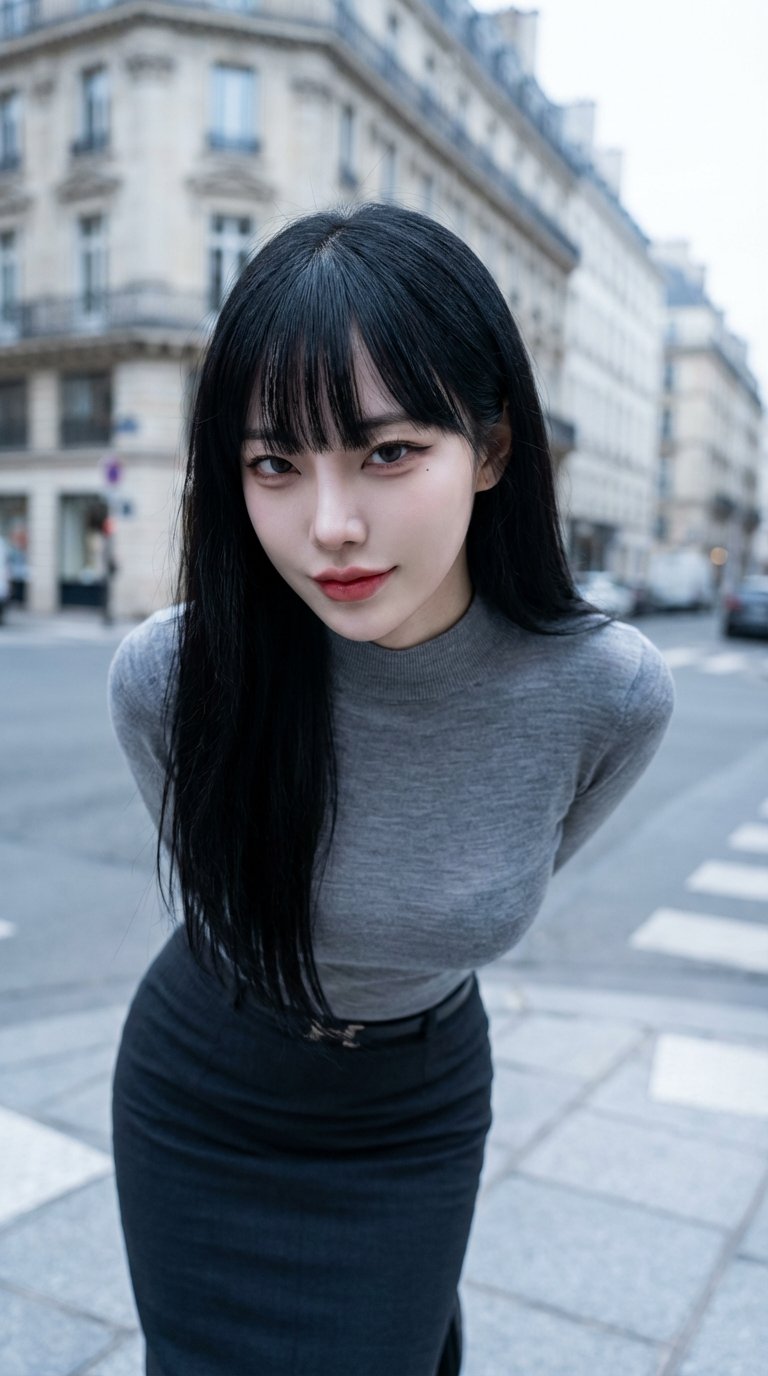 Stylish Asian Fashion Blogger Portrait