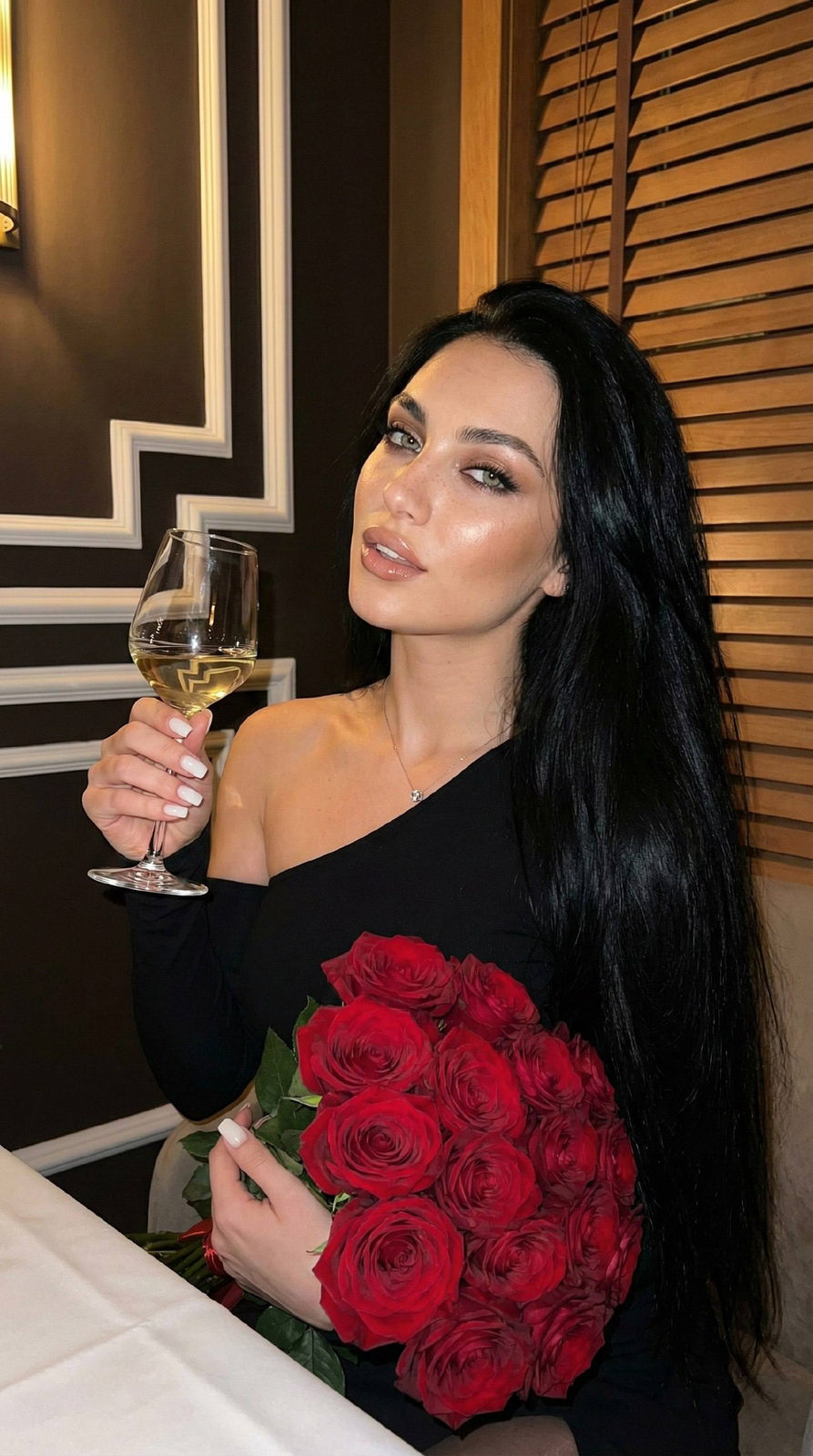 Wine And Roses Portrait