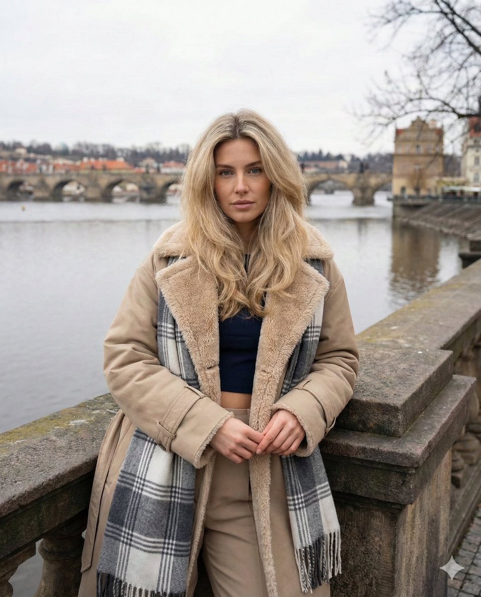 Prague Winter Fashion Portrait