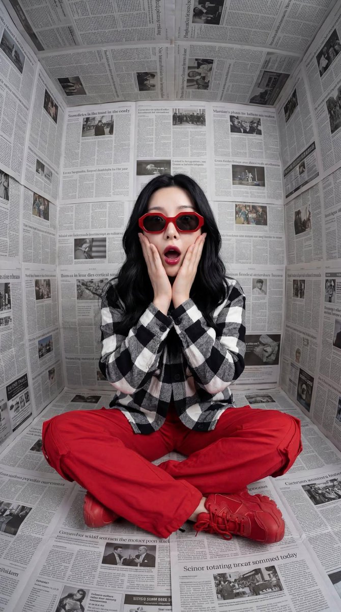 Red Shock in Newsprint