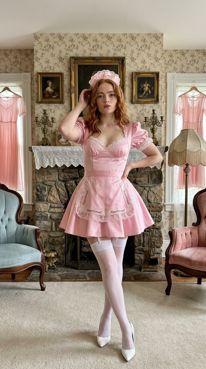 Vintage Victorian Maid Portrait