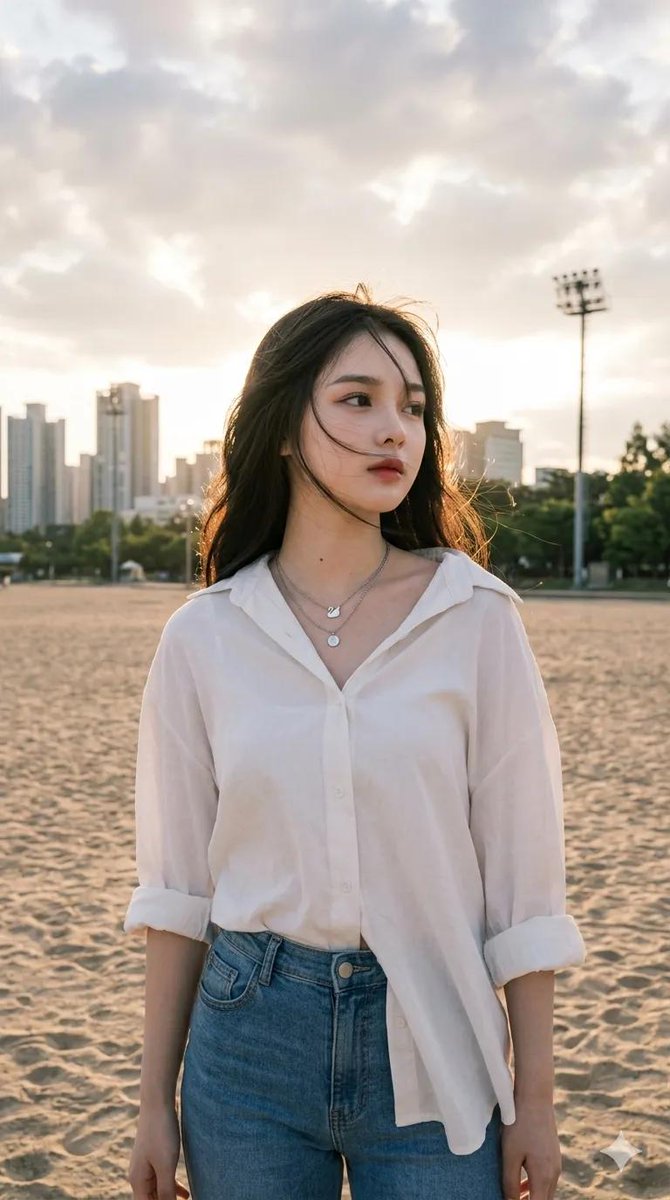 Golden Hour Urban Beach Portrait