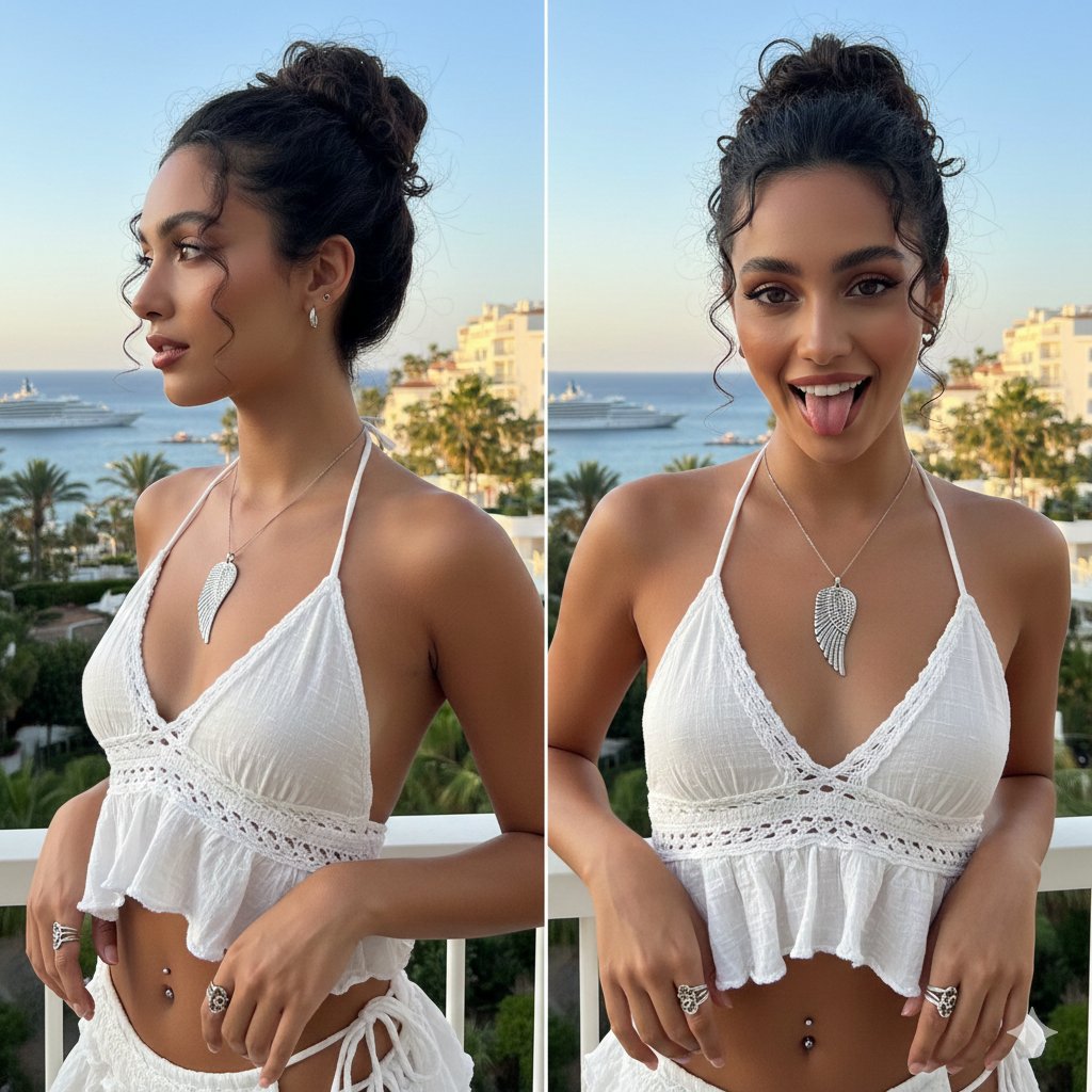 Coastal Summer Glamour Portrait