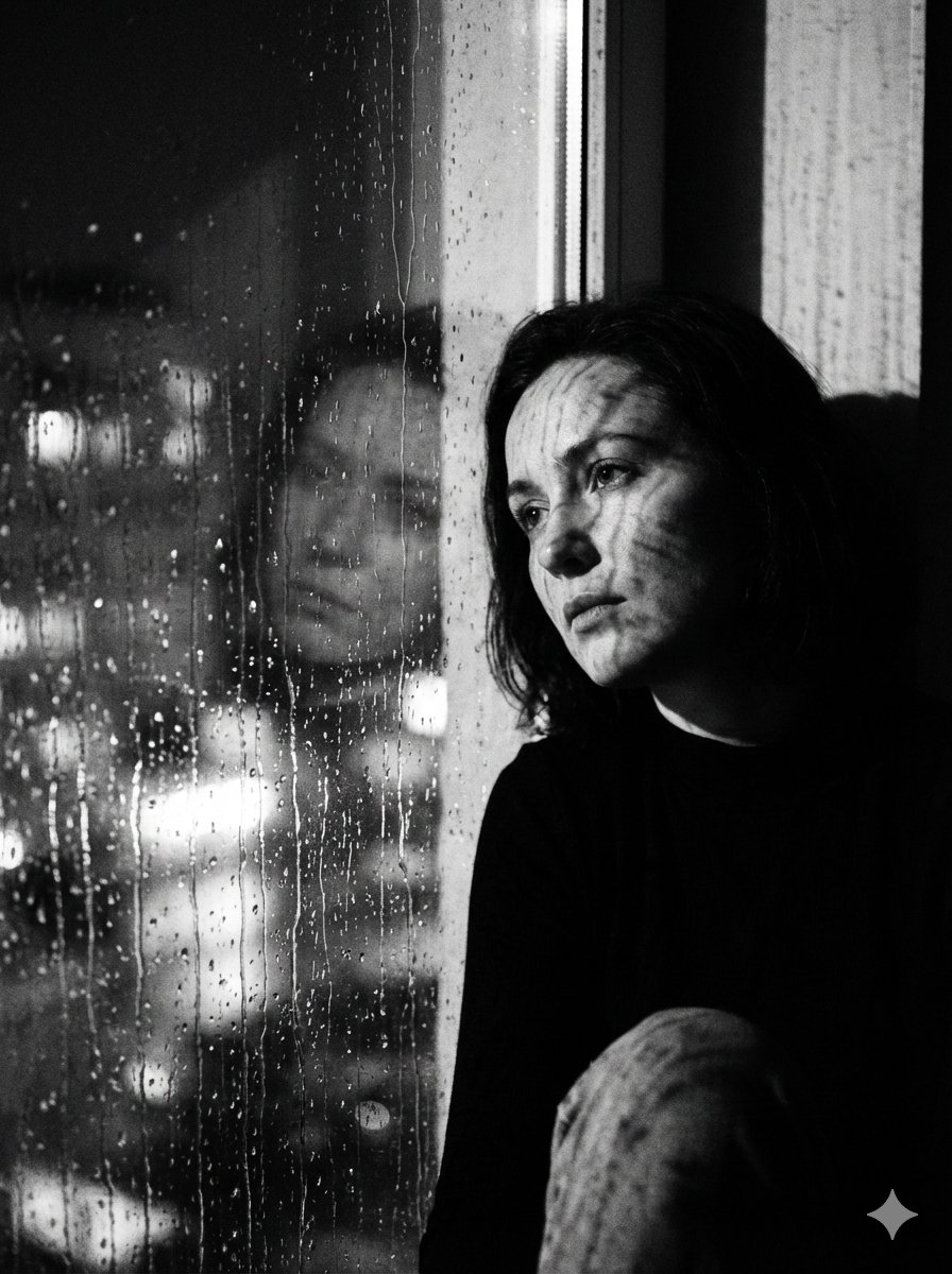Rainy Window Solitude