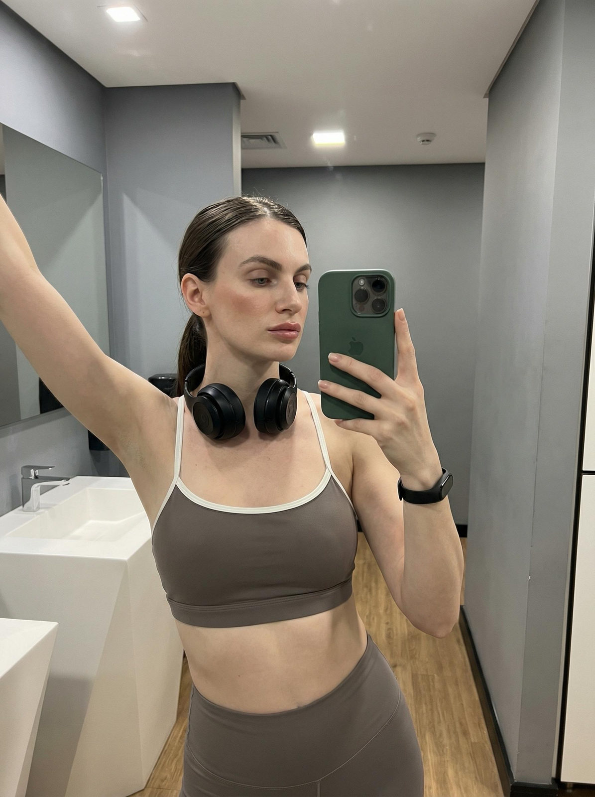Post Workout Mirror Selfie Style