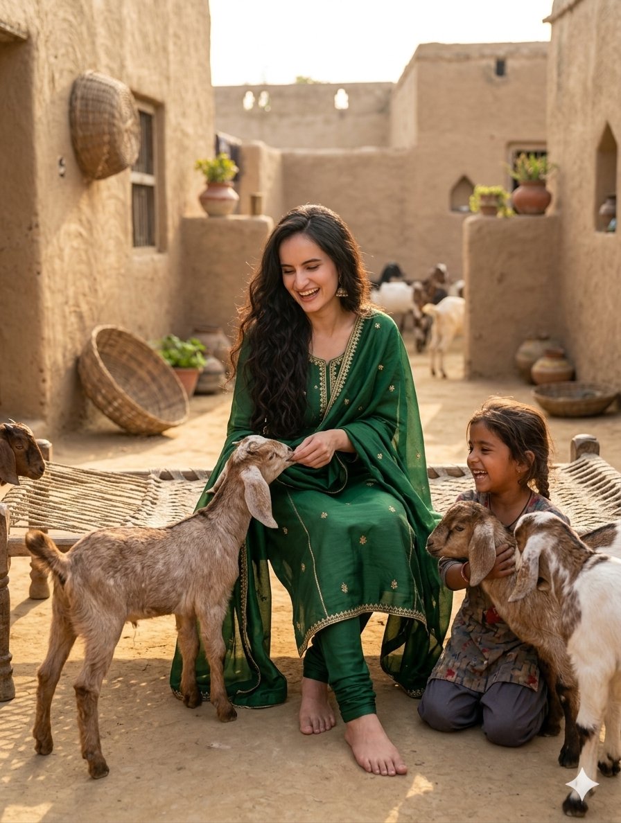 Joyful Indian Village Life