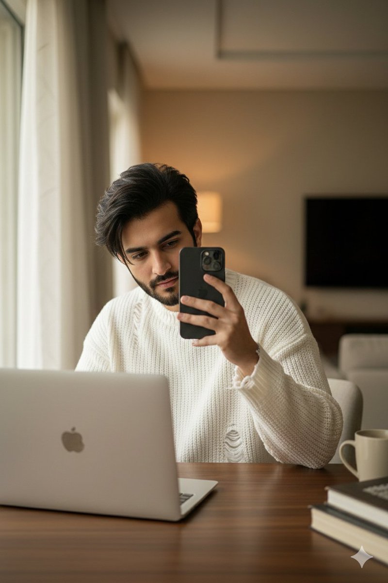 Effortless Cool Indoor Candid Portrait