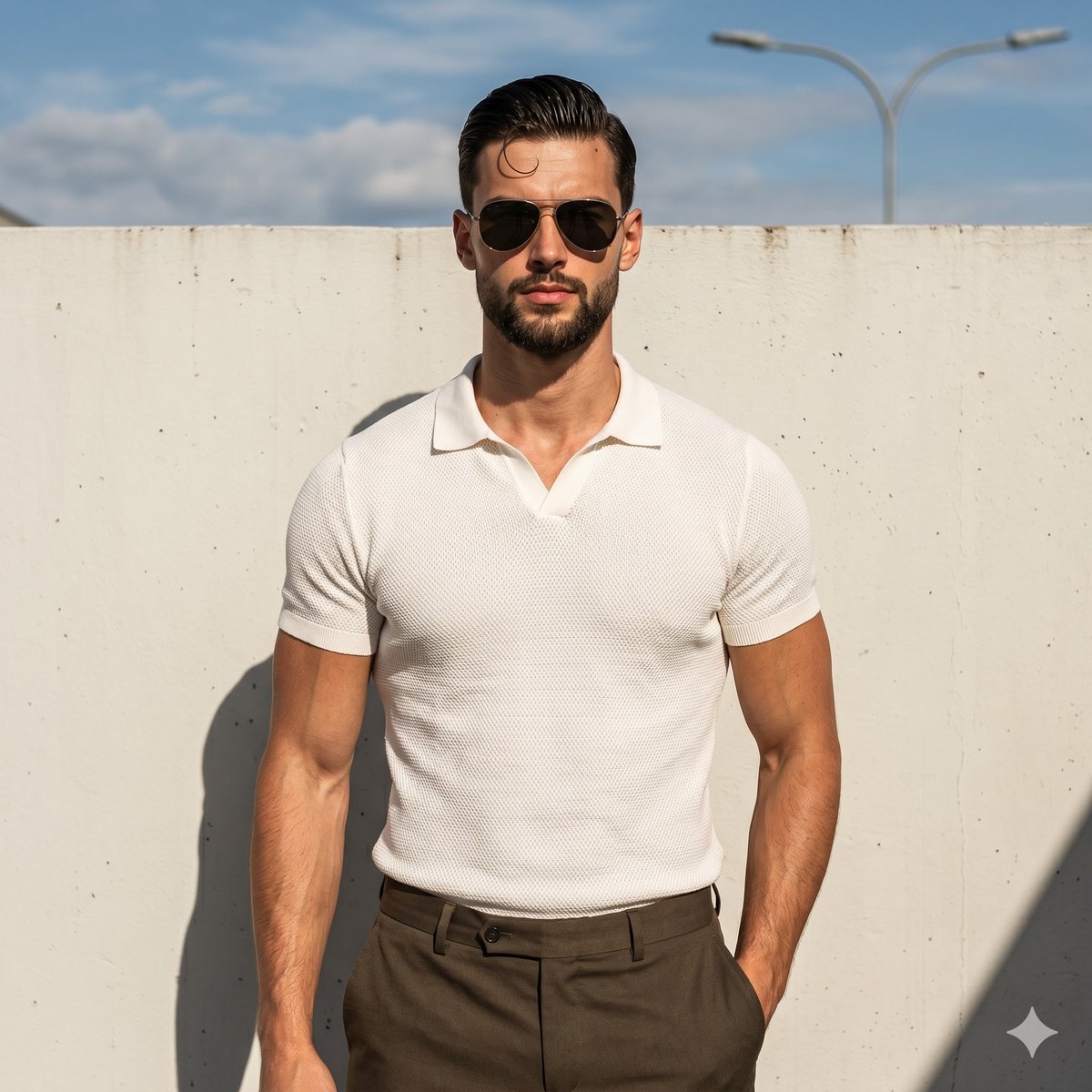 Muscular Man Fashion Portrait