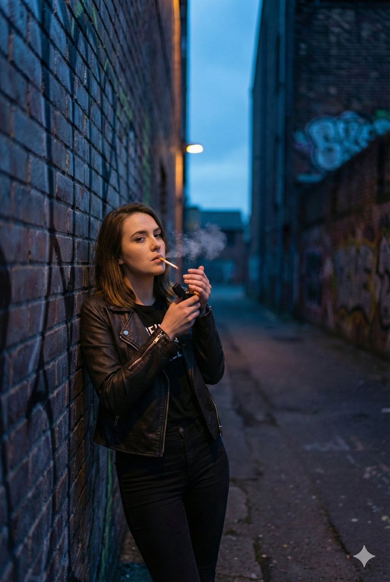 Alleyway Solitude Urban Portrait