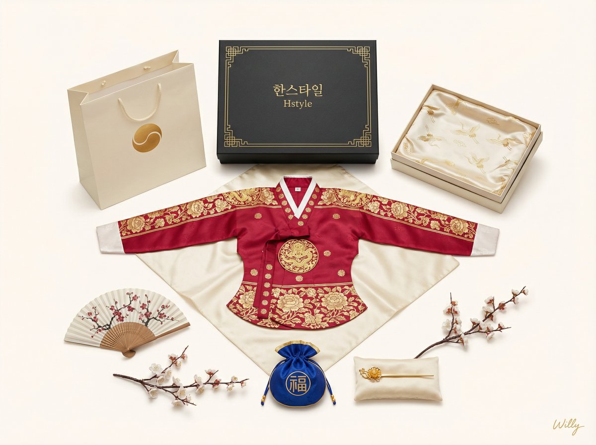 Luxury Hanbok Product Display