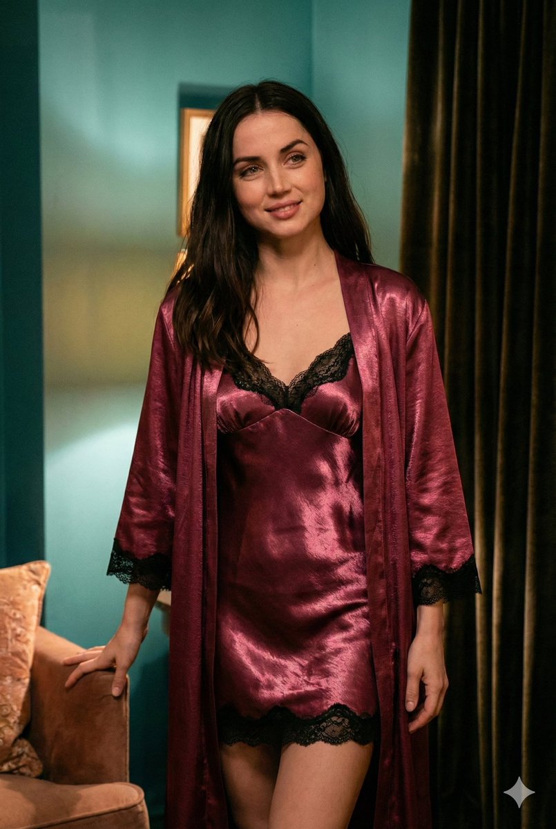 Elegant Silk Robe Boudoir Portrait