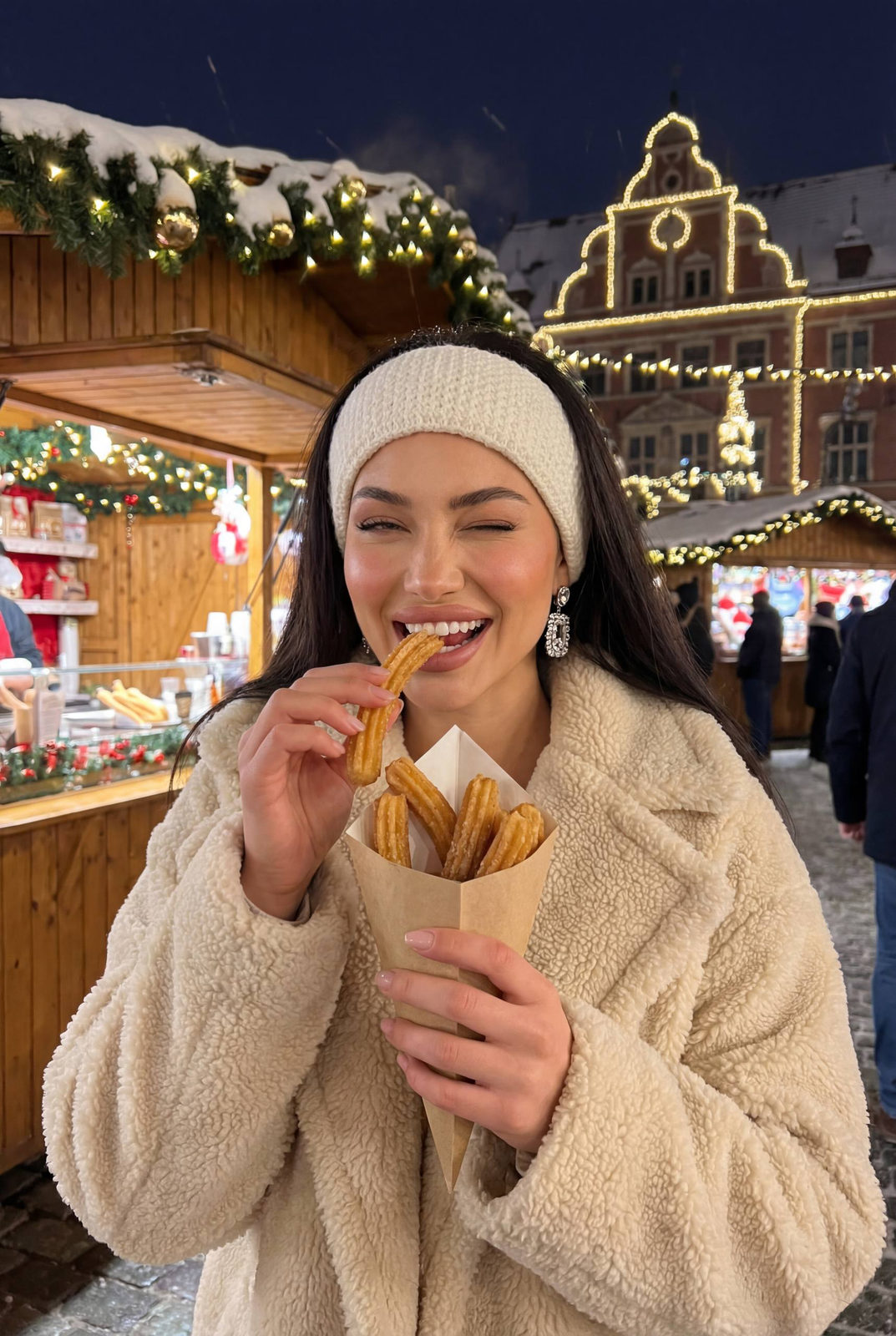 Churros Girl at Christmas Market