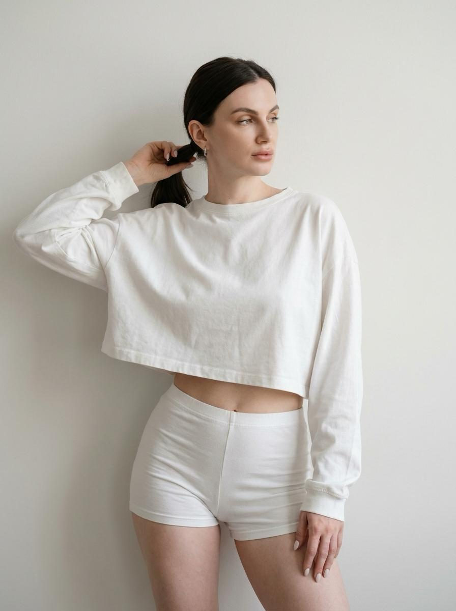 Minimalist White Fashion Portrait