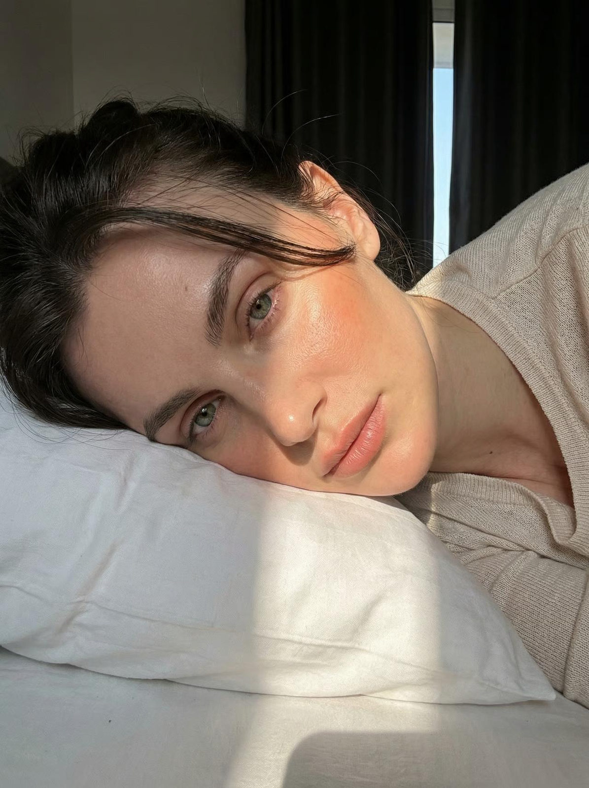 Sunlit Pillow Portrait
