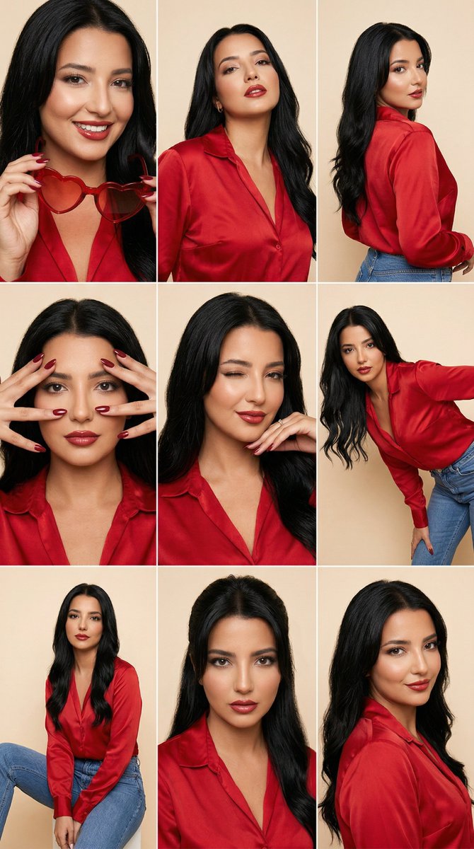 Red Satin Heart Glasses Editorial