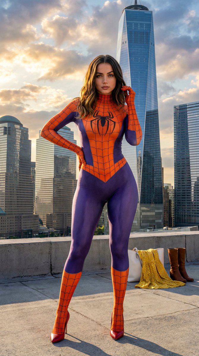 Spider-Man Heroine NYC Rooftop