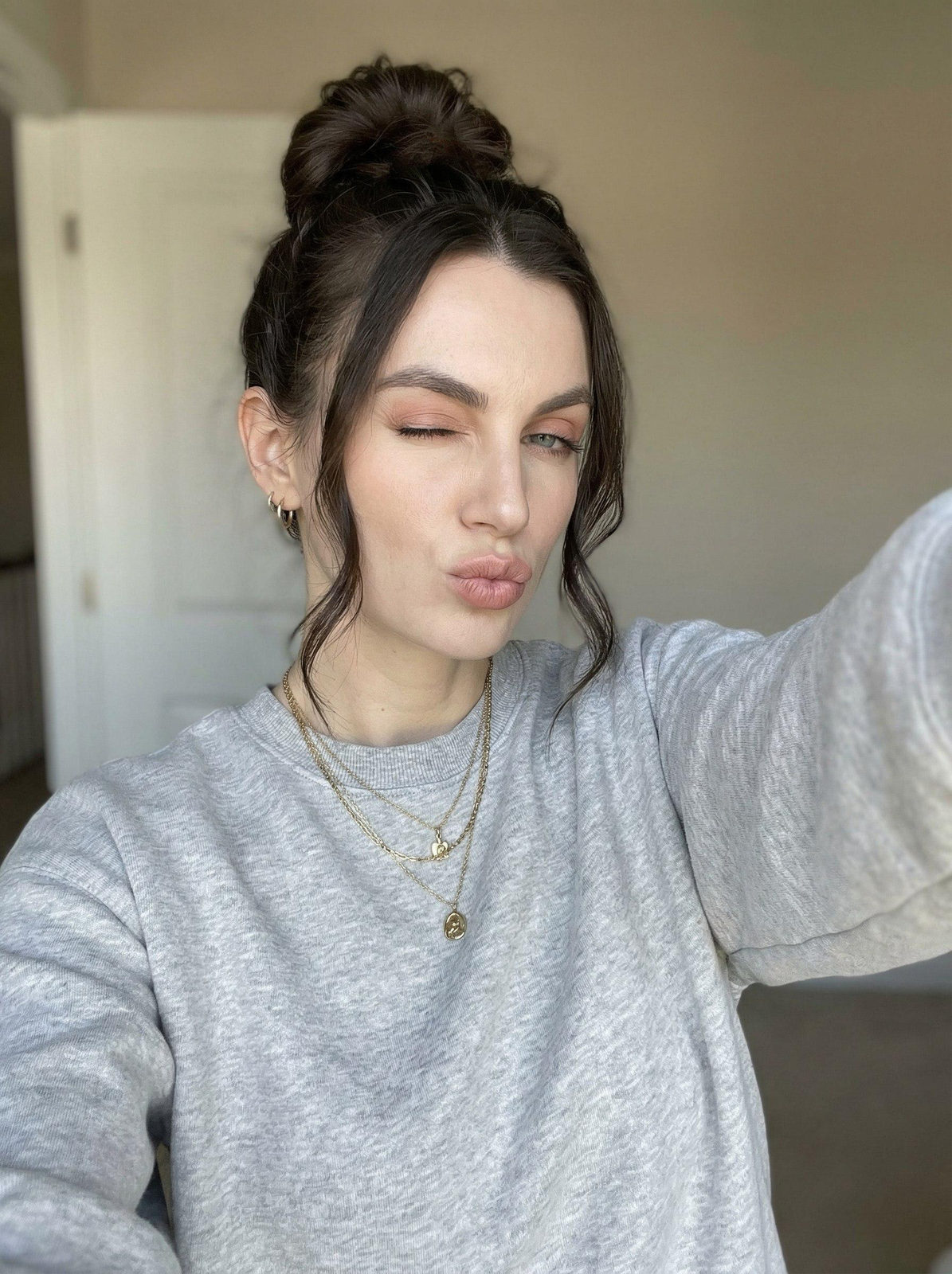Playful Wink Selfie Moment