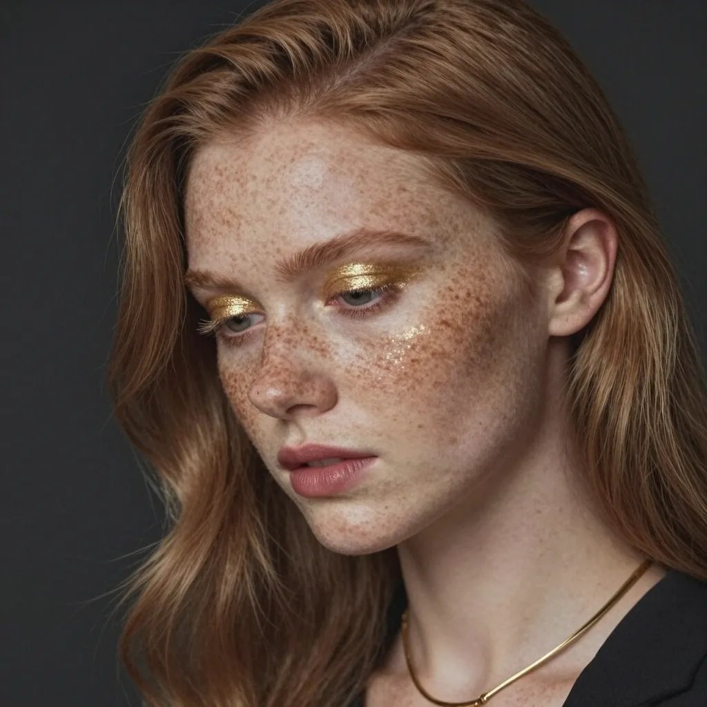 Luxury Fashion Redhead Portrait